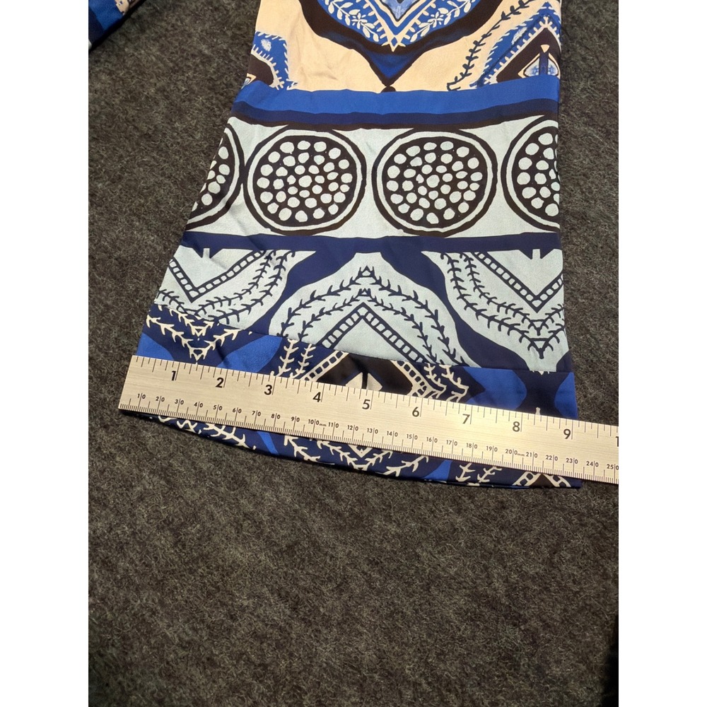 Alexis Robbie Romper Santorini Long Sleeve Blue Geometric Print Kimono Sleeves - Picture 13 of 13